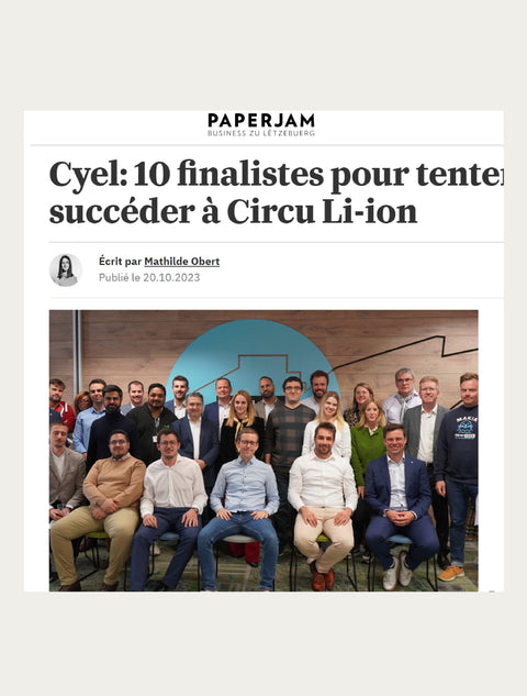 PAPERJAM: Cyel: 10 finalistes pour tenter de succéder à Circu Li-ion