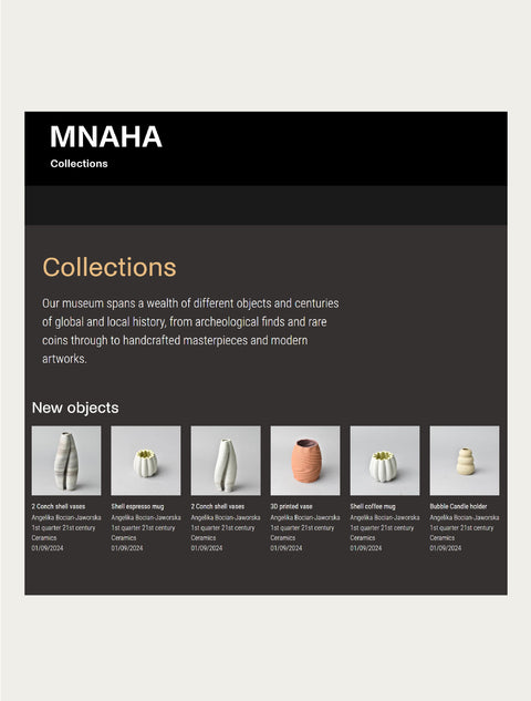 MNAHA added Äerd Lab's ceramics to their Collections