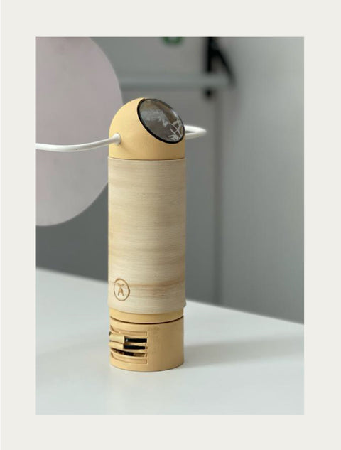Bright by ASANA: IED students presented a lamp with a 3D printed ceramic body