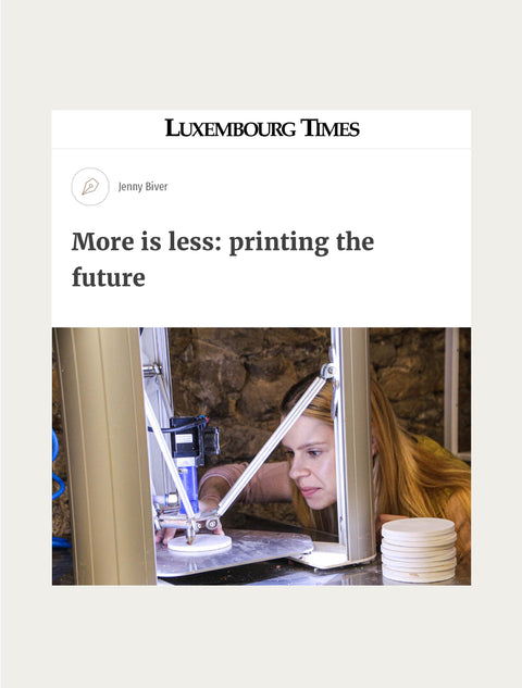 Luxembourg Times: More is less: printing the future