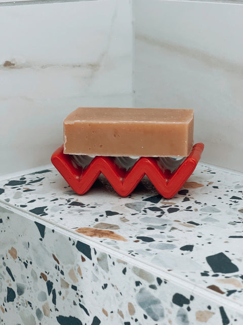 3D printed porcelain soap dish + bio soap GIFT SET