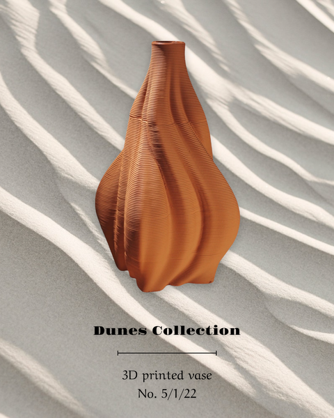 3D Printed Ceramic Vase No. 5/1/22