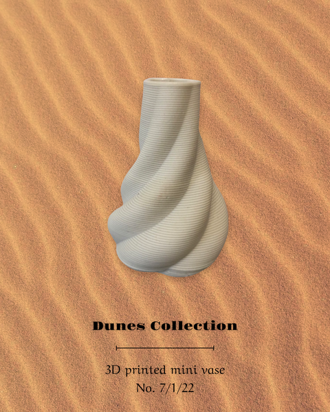 3D Printed Ceramic Mini Vase / Candle Holder No. 7/1/22